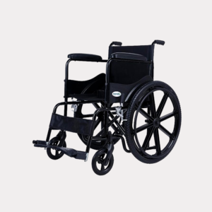 AGEasy Foldable Wheelchair With Safety Seat Belt