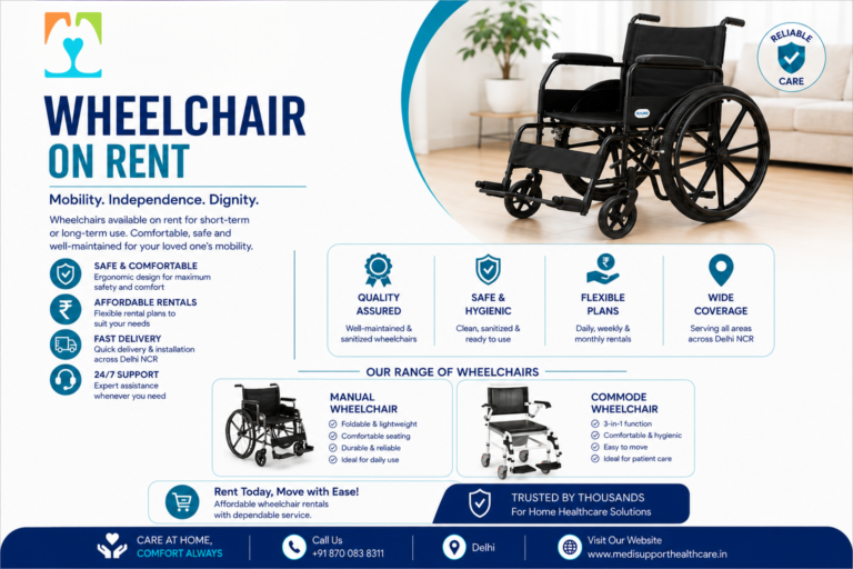 Wheelchair on Rent in Delhi