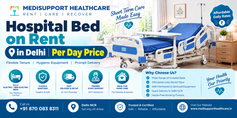 Hospital Bed on Rent in Delhi Per Day Price