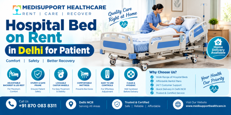 Hospital Bed on Rent in Delhi for Patient