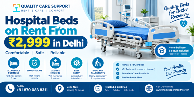 Hospital Beds on Rent From 2,999 in Delhi
